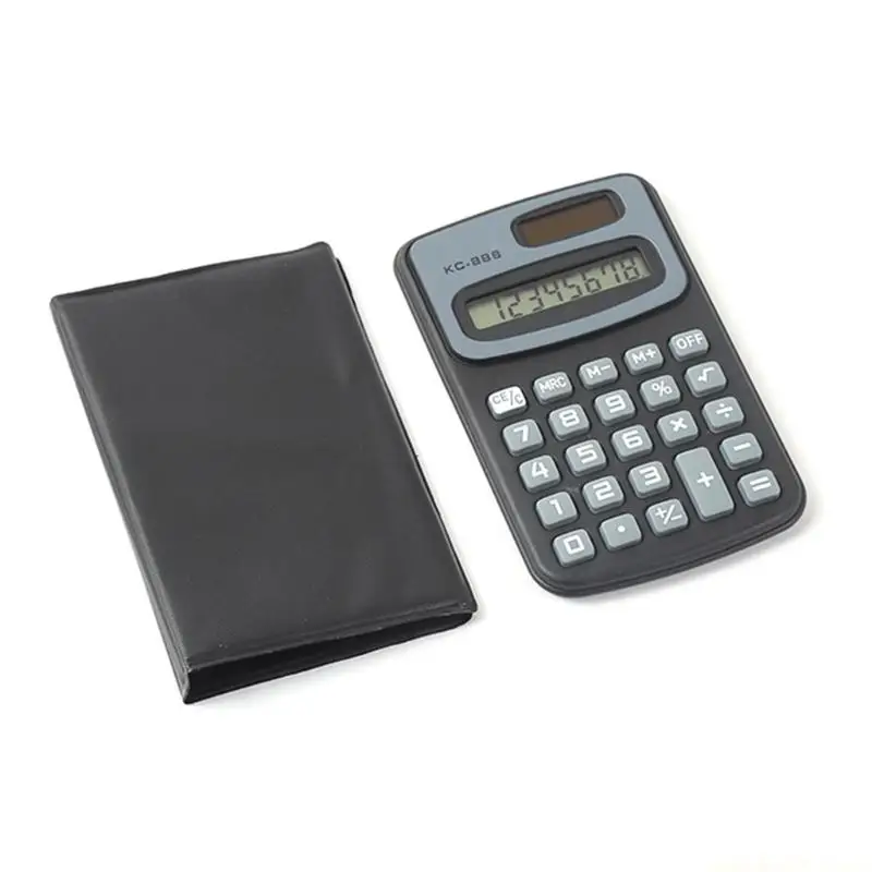 Fashion Calculator Mini Size Electronic Accountant Calculator for Students and Office Use with Clear LCD Display