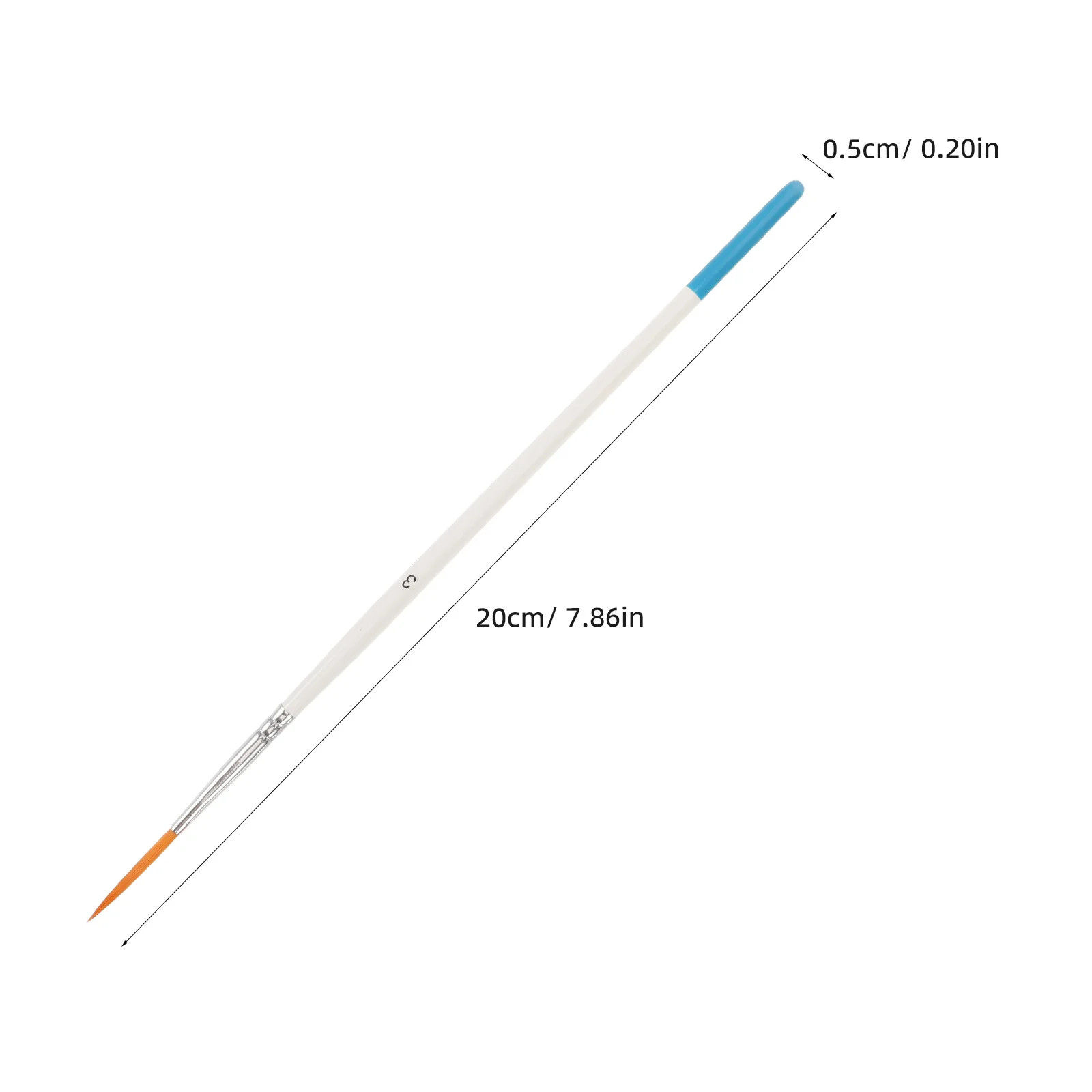 6pcs Miniature Detail Paint Brush Set Fine Liner Brushes For Acrylic Oil Watercolor Comic Inking Professional Small Tip Nylon