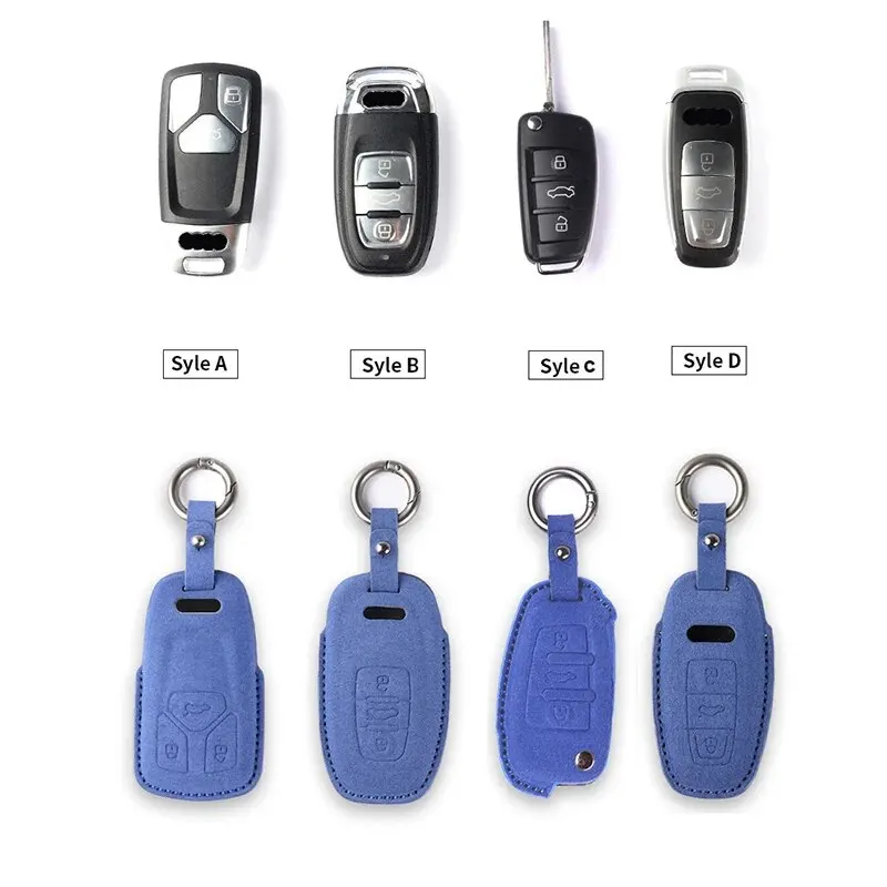 Car Remote Key Case Cover Shell For Audi A4 B9 A5 A6 8S 8W Q5 Q7 4M S4 S5 S7 TT TTS TFSI RS Protector Fob Keyless