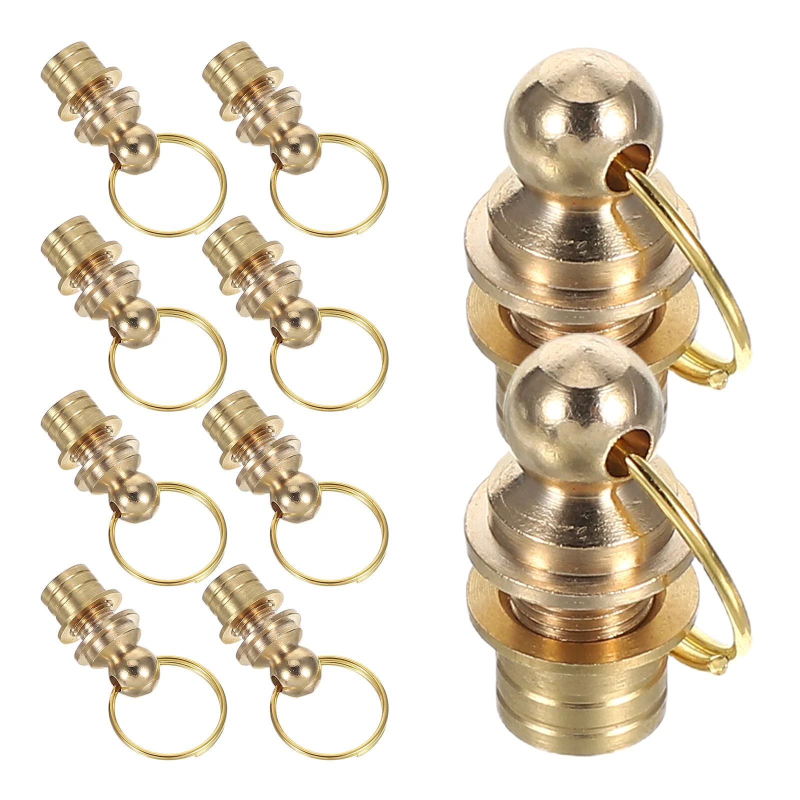 

10pcs Gourd Plug Copper Connector Cord End Cap Screw Fastener Bracelet Necklace Chain Accessories DIY Jewelry Making Supplies