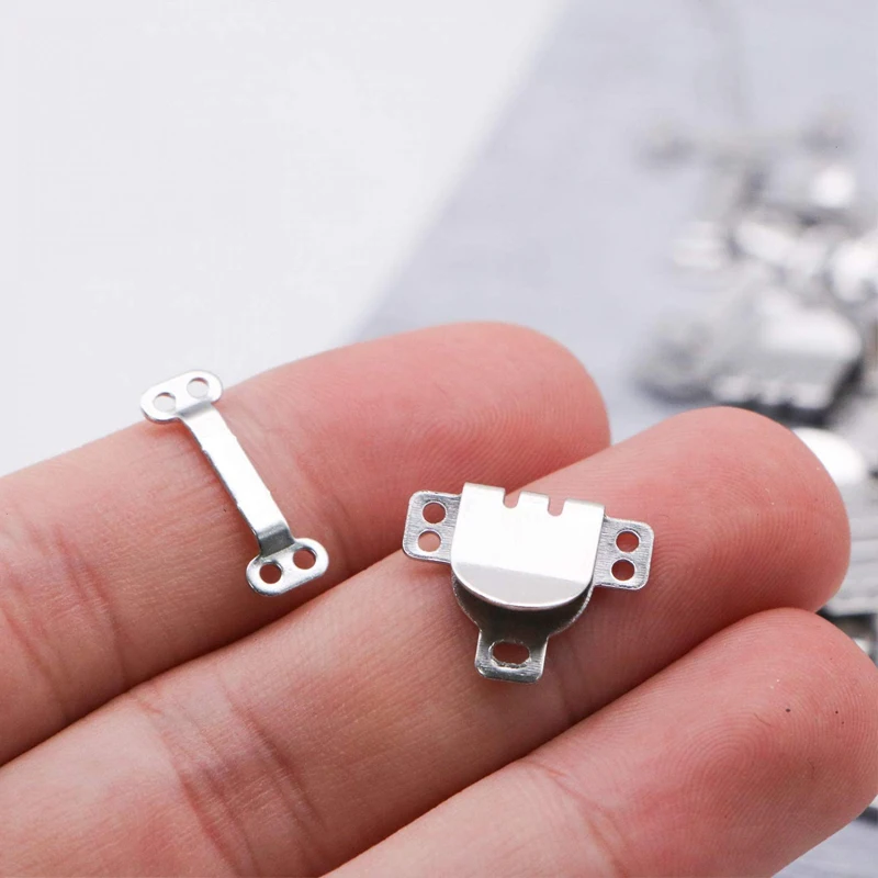 2/20Pairs Metal Invisible Trousers Hook Clasp Eyes Closure Fasteners Buckle Skirt Dress Bra Sewing DIY Garment Hooks Accessories