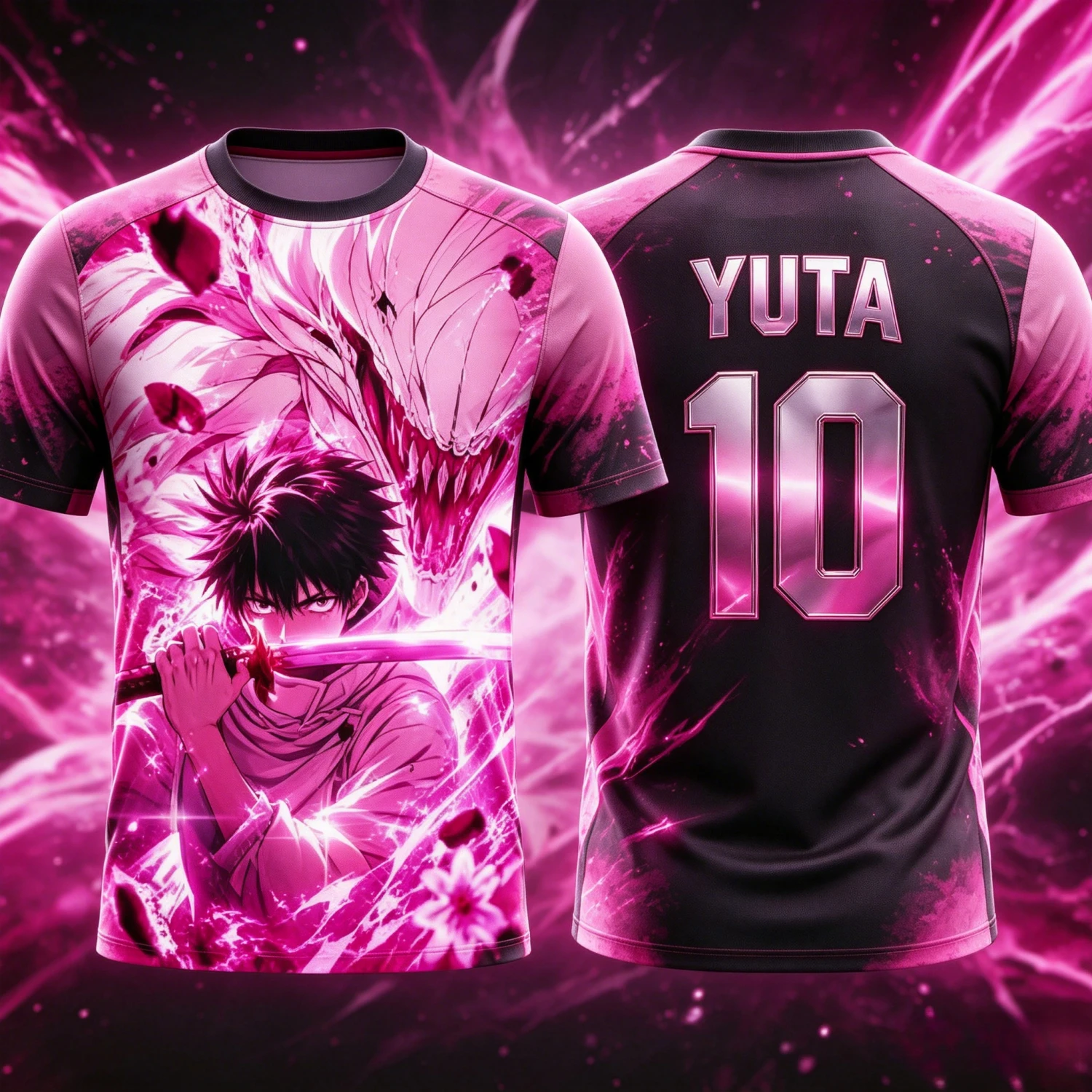 2026 Summer Jujutsu Kaisen Retro Cosplay T-shirt Men's 3D Printed Jiu Jitsu Short-sleeved Family Unisex Children's Sports Shirt