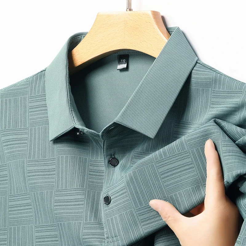 2026 Herren Neues Bedrucktes Business-Casual Kurzarm-POLO-Shirt Modisches Kurzarm-Oberteil Komfortabel und Atmungsaktiv