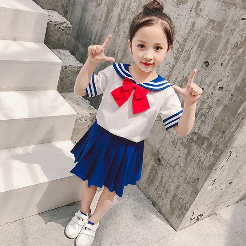 أنيمي بحار القمر تأثيري للفتيات دعوى الاطفال أزياء الهالوين Chibiusa التنانير الصيف G875