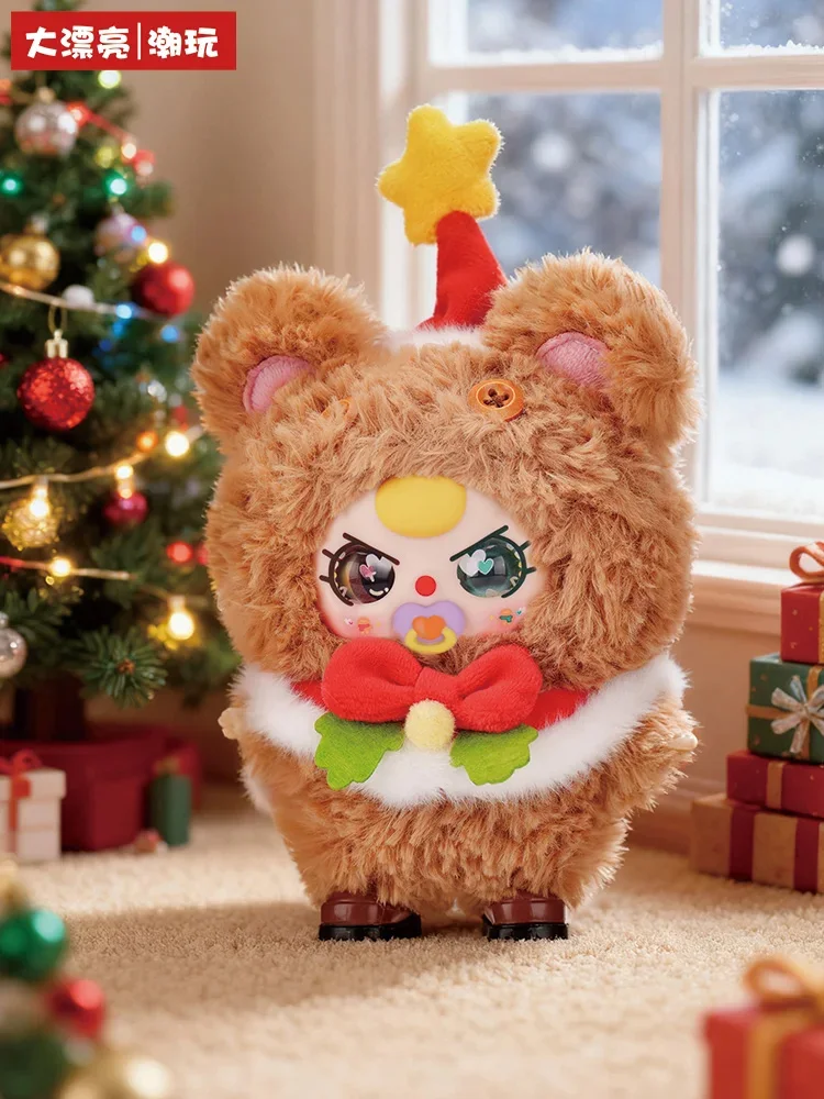 حقيقي في المخزون الطفل ثلاثة عيد ميلاد سعيد أفخم صندوق أعمى العصرية لعبة دمية الكرتون أنيمي حقيبة قلادة الديكور مهرجان هدية #6