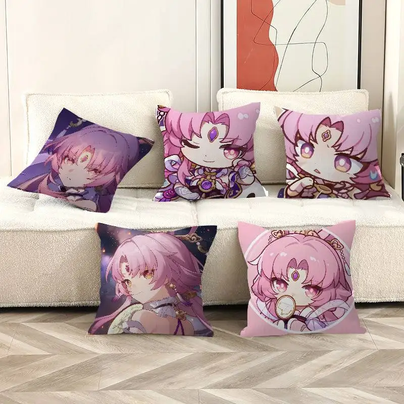 Honkai Star Rail Fu Xuan Lucky Dragon pillow cover sofa cushion cover home room decoration children gift