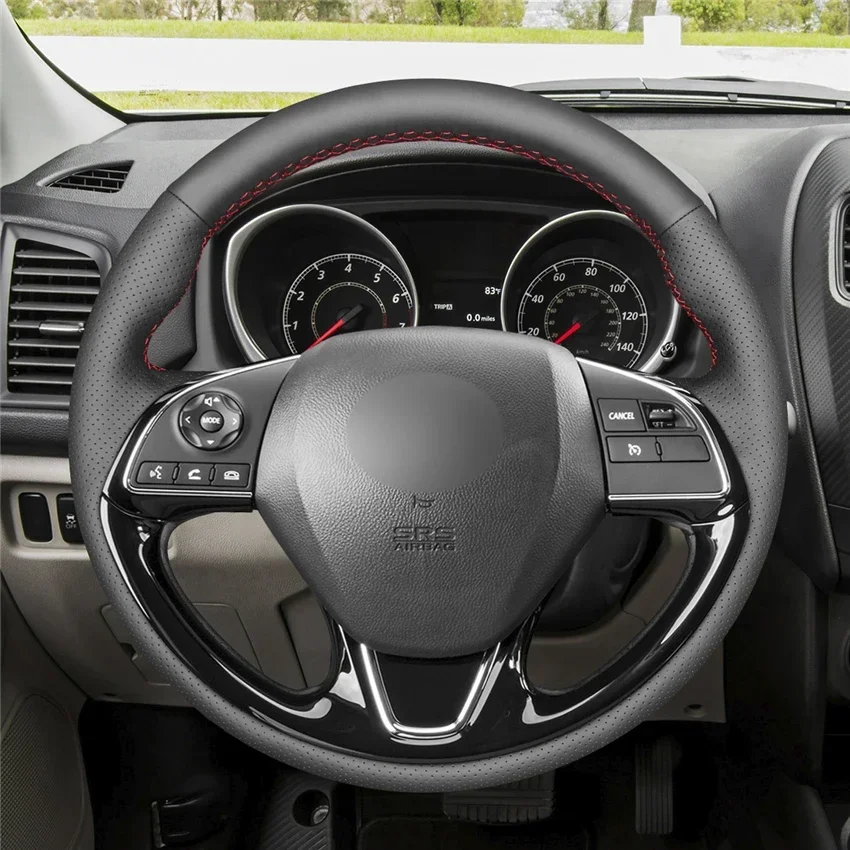

DIY Genuine Leather Wrap Car Steering Wheel Cover For Mitsubishi ASX Outlander Mirage 2016-2019 Eclipse (Cross) Car Accessories