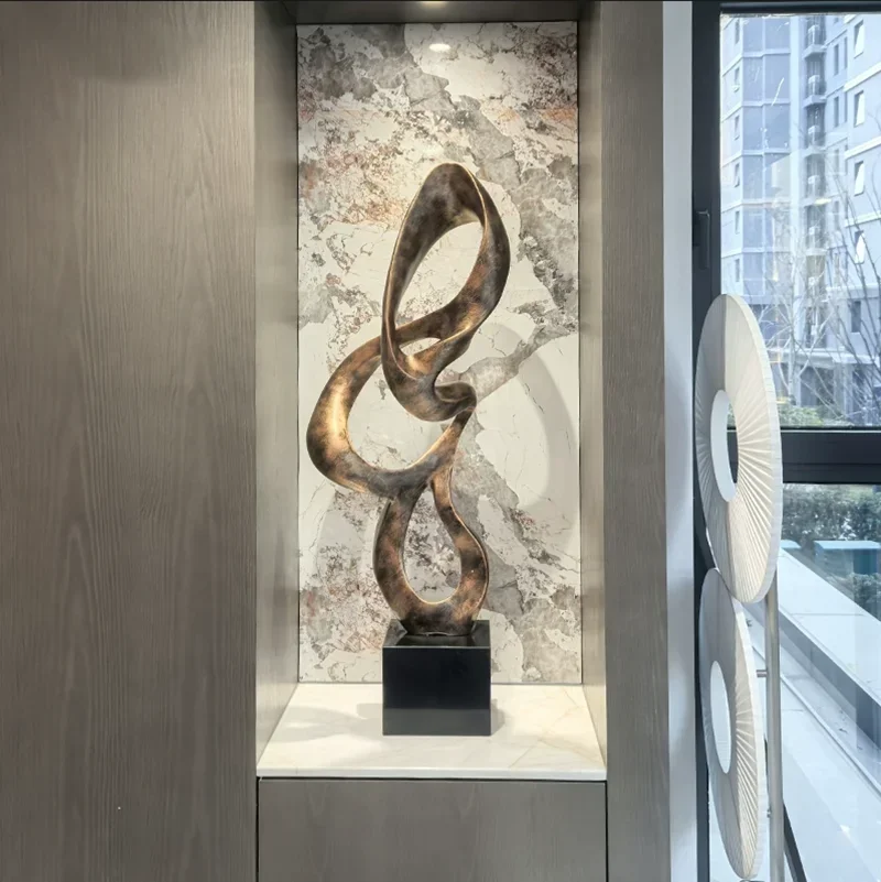 Creative Marble Base Resin Statue Fengshui Accessories Items Opening Gifts Office Hotel Lobby Decoration Home Room Porch Ornamen