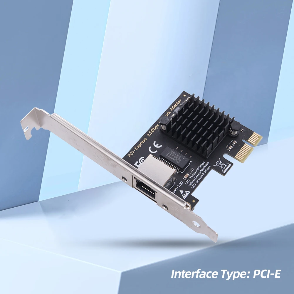 Сетевая карта PCIe 1/2/4, 2,5 ГБ, адаптер интерфейса Gigabit Ethernet 2,5 RJ45, сетевой чип RTL8125BG, совместимый с Windows Linux