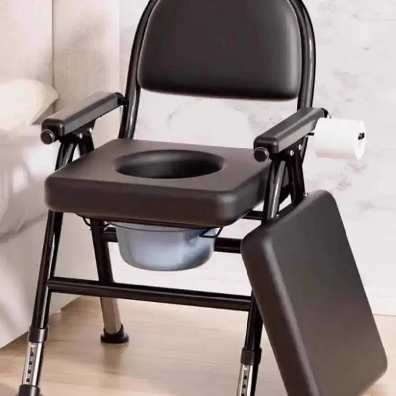 Toilet Disabled Bathroom Chair Space Saving Foldable Telescopic Bedroom Stool Potty Shower Silla Plegable Bathroom Furniture