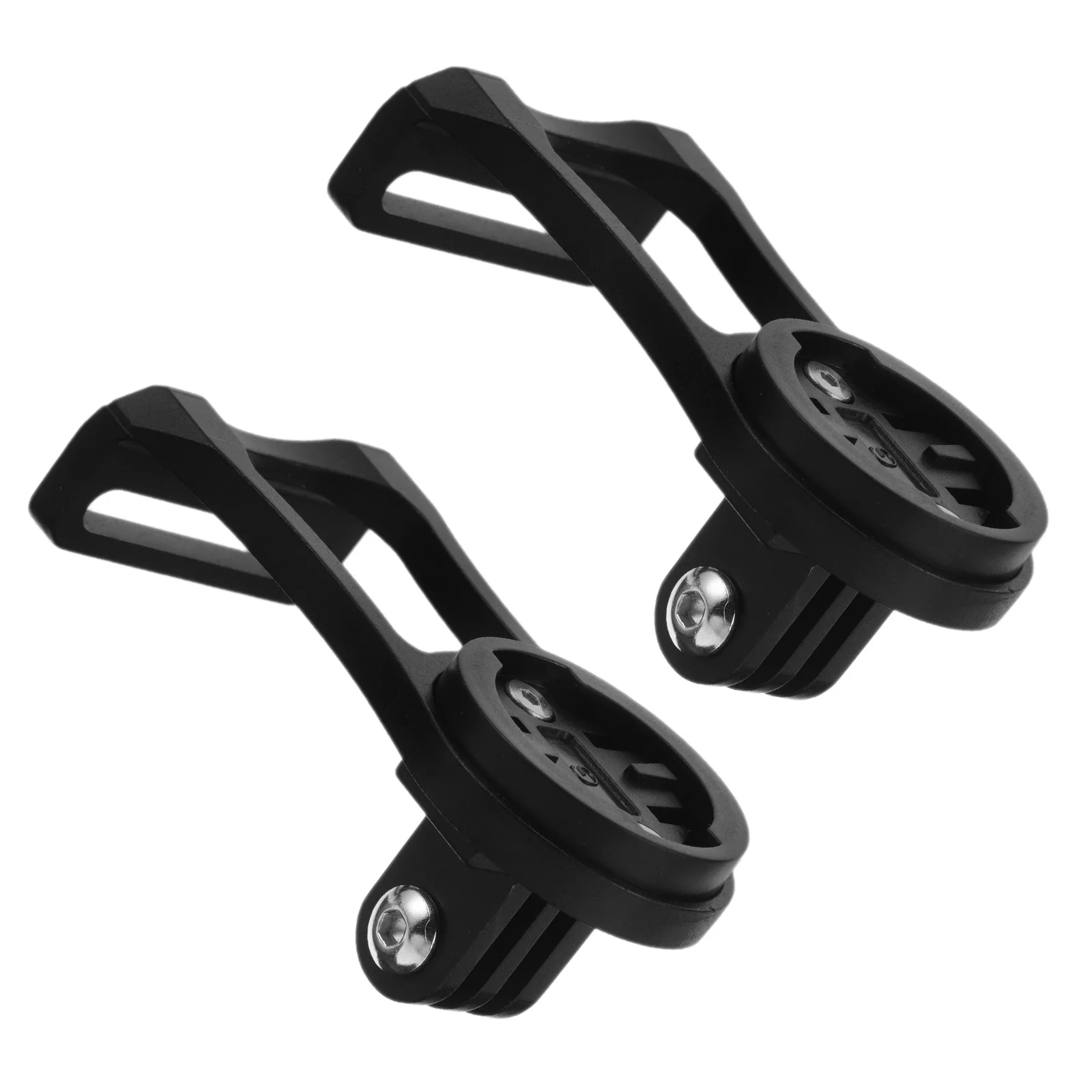 2Sets Bicycle Front Extension Mount Aluminum Alloy Camera Holder Stable Bracket for Bike Handlebar Sports Riding