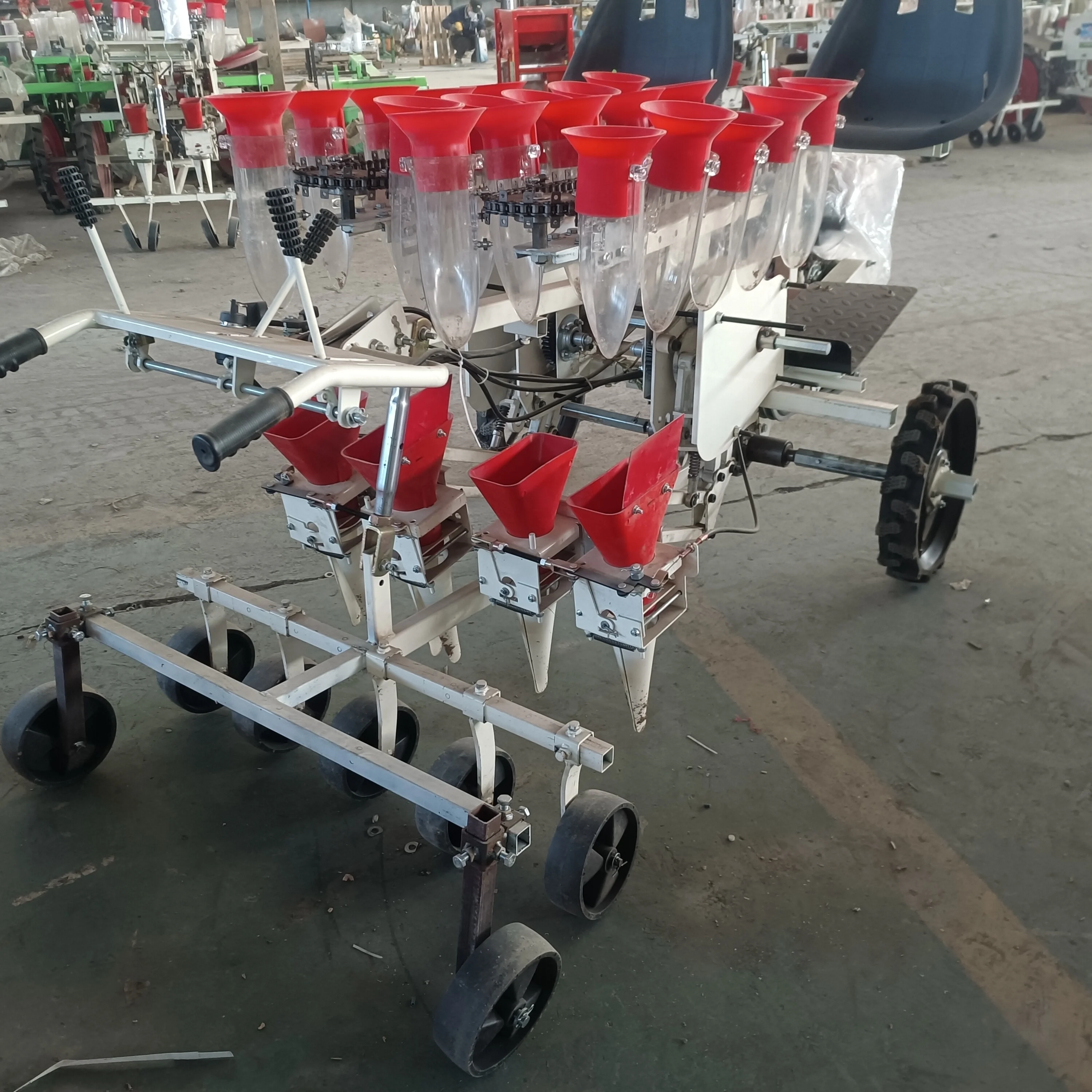 2 Rows Seedling Transplanting Machine Self-Propelled Vege  s Transplanter
