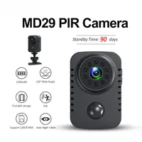 MD29 HD Mini Body Camera 1080P Security Pocket Cameras Motion Activated Small Nanny Cam for Cars Standby Espia Webcam 8H Working