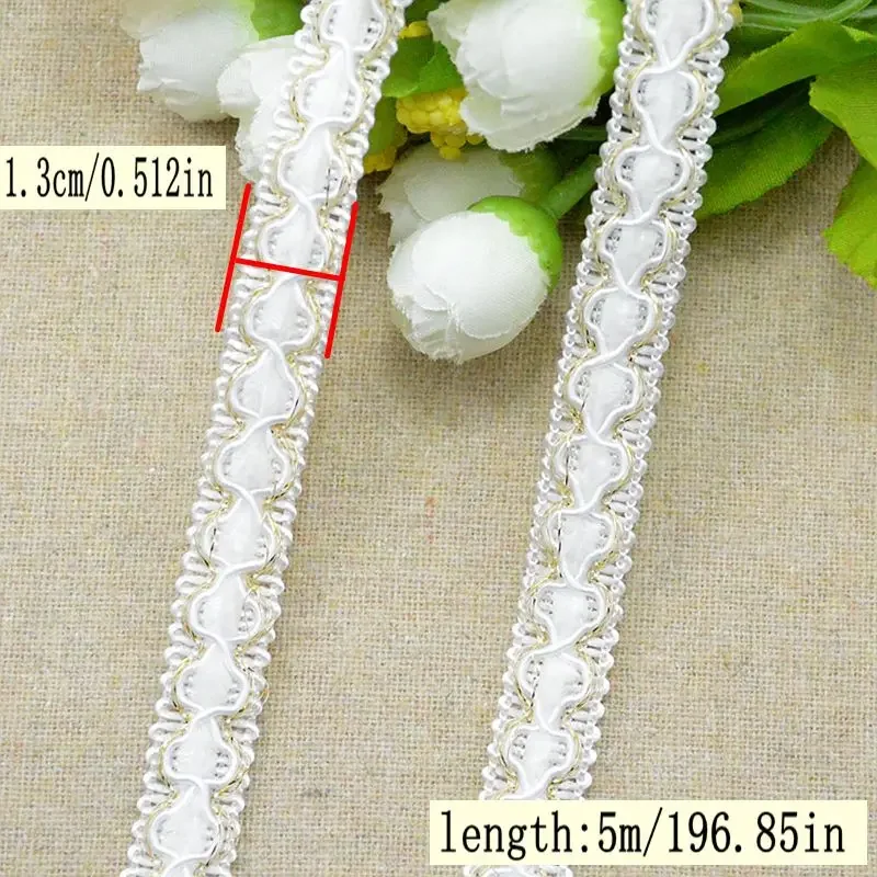 5Meters/16.4Ft Per Pack of New Lace Trim Clothing Accessories DIY Knitting Sewing Latin Dance Costumes Ballroom Dresses Velvet S