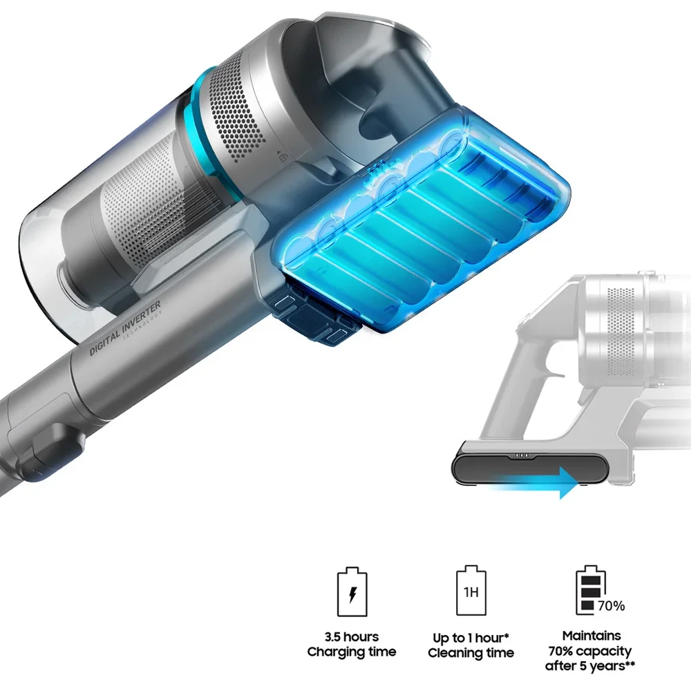 بطارية VCA-SBT90E VCA-SBT90EB لأجهزة سامسونج Jet70 Pet JET 60 70 JET90 Pro JET75 VS9000 Jet 75 بطارية مفرغة #5