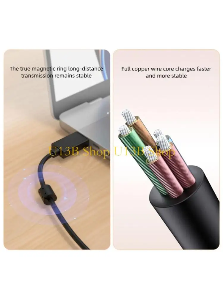 U13B Quality Power Cable for Monitoring Devices Charging Wire Wear Resistant
