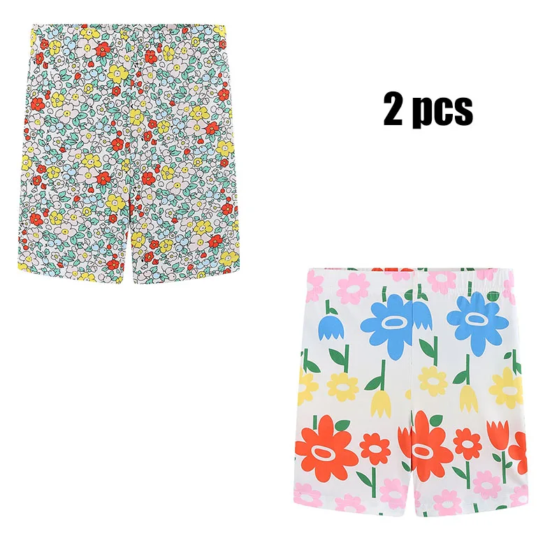 New Arrival 2 pcs Sets All Printed Children's Girls Shorts Fashion Kids Trousers Pants Cute Baby Girls Short Pants