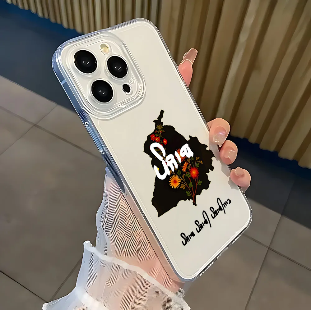 高級パンジャブ地図デザインのXiaomi Mi 14 13 12 11 10 10T 14T Poco X6 F5 F4 X7 X4 X3 NFC Lite GT Pro 4G 5G対応クリアTPUスマホケース