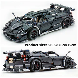 NEW IN STOCK Custom MOC Sport Car PaganiI Huayra Imola Model 1:8 Technology Accessory High-tech Building Blocks Bricks Toys