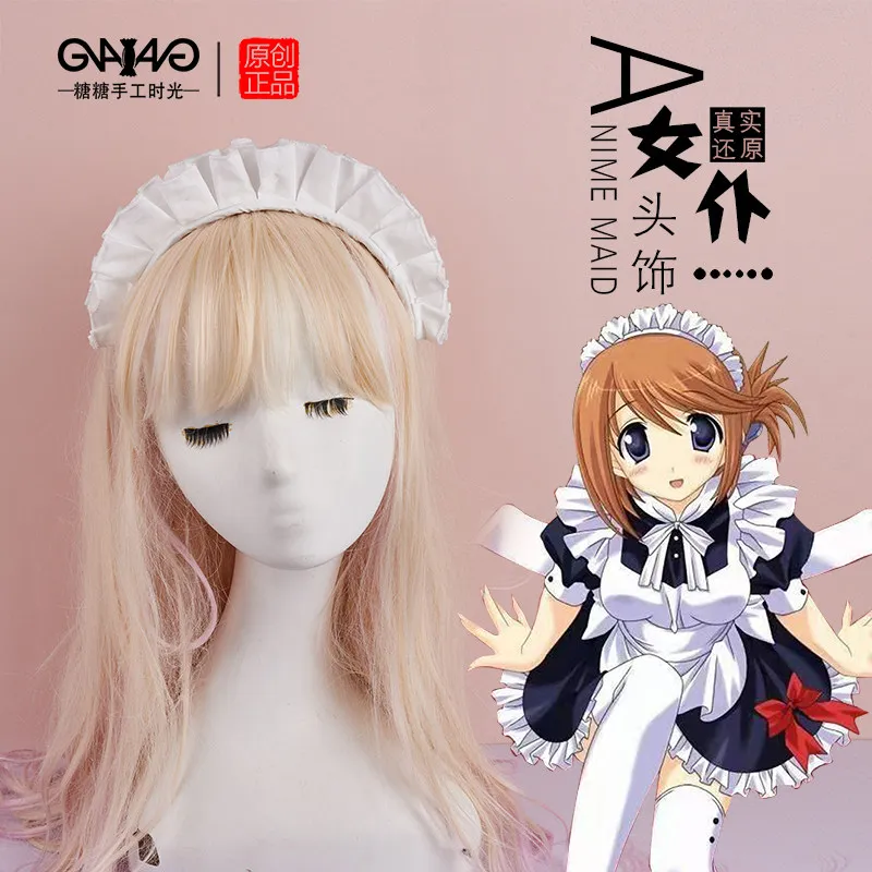 

Original Handmade Lolita Anime Headband LO Girl Maid Headgear COS KC Hair Accessories Versatile Headgear