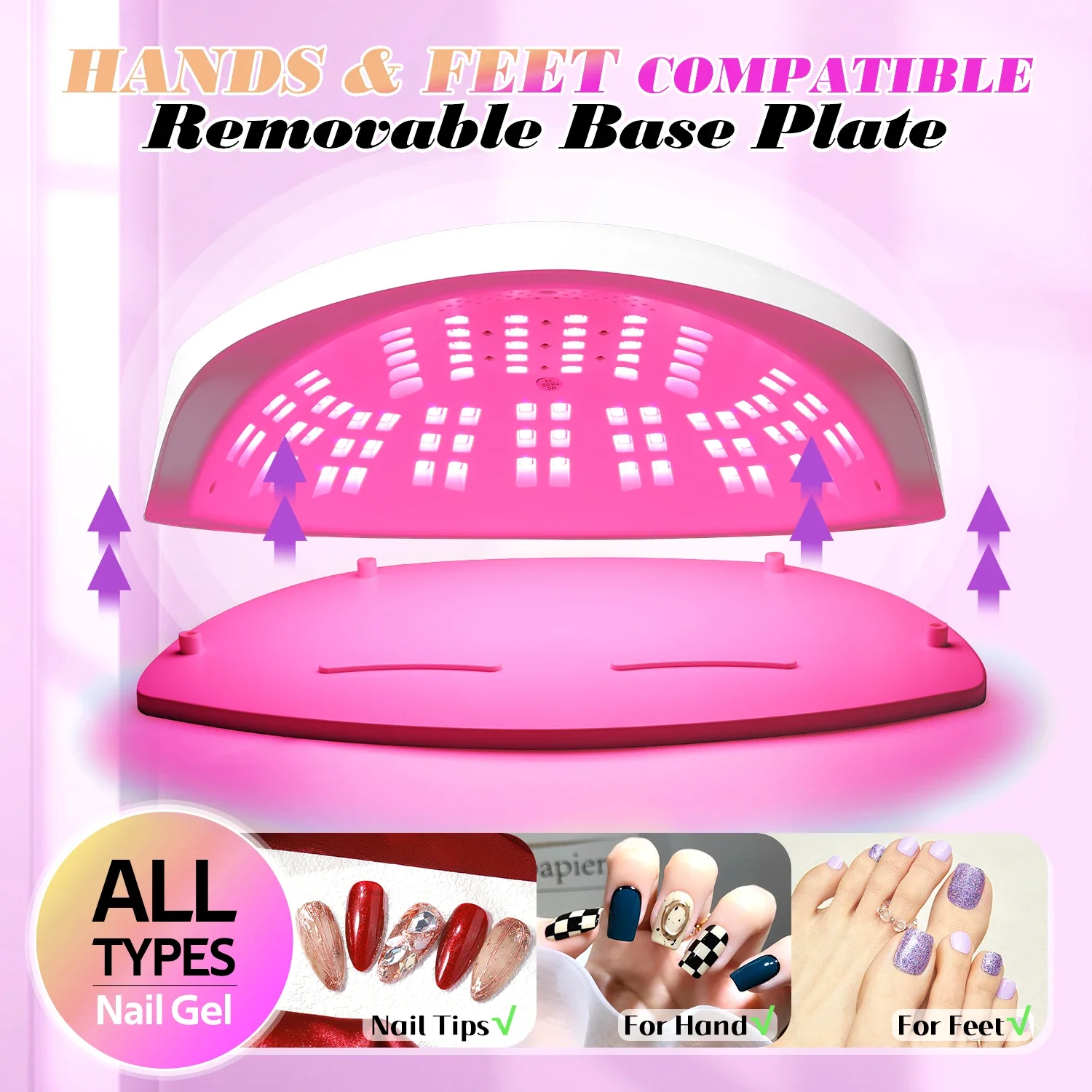 84 LED 네일 건조기 LED 네일 램프 모든 젤 매니큐어 경화 용 UV 램프 모션 감지 매니큐어 페디큐어 살롱 도구 큰 공간