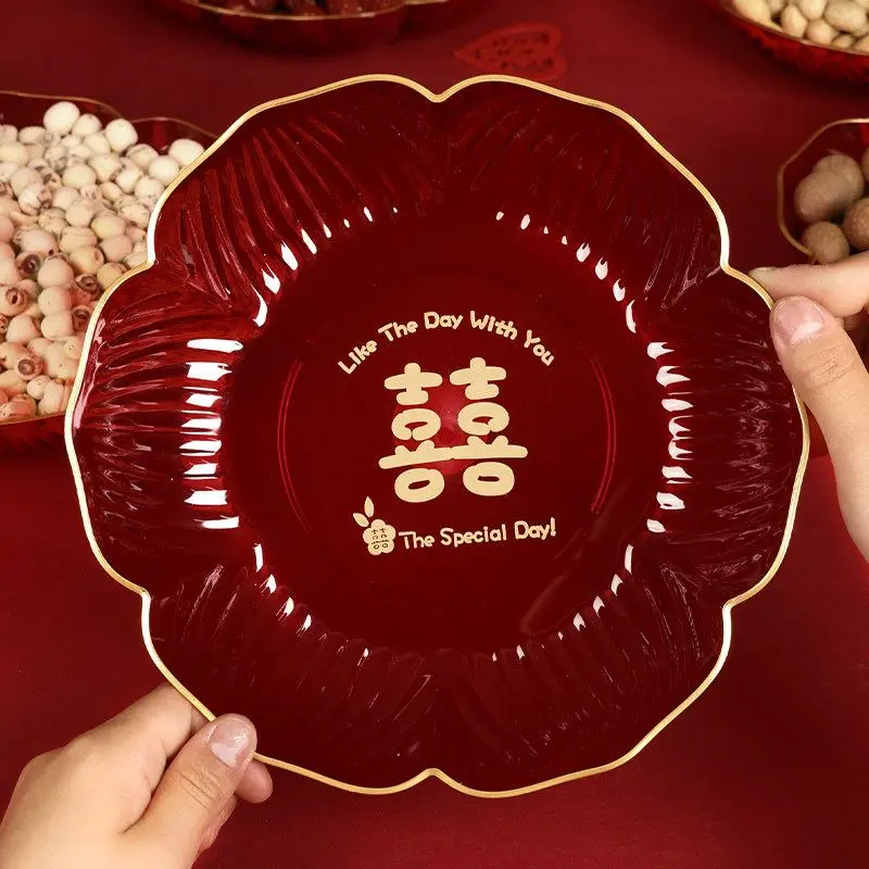 bandeja-de-frutas-e-doces-com-caractere-dupla-felicidade-vermelha-para-celebracao-de-casamento-decoracao-de-mesa-de-centro