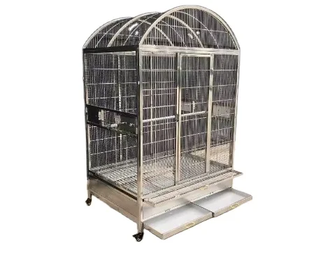 Stainless Steel Bird Parrot Cages SUS304 Steel Mesh Wire Parrot Cages