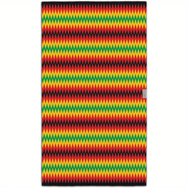

Beach Towel Colorful Zigzag Beach Towel Patterned Sunscreen And Windproof Suitable For Swimming Pool Camping Travel Blanket