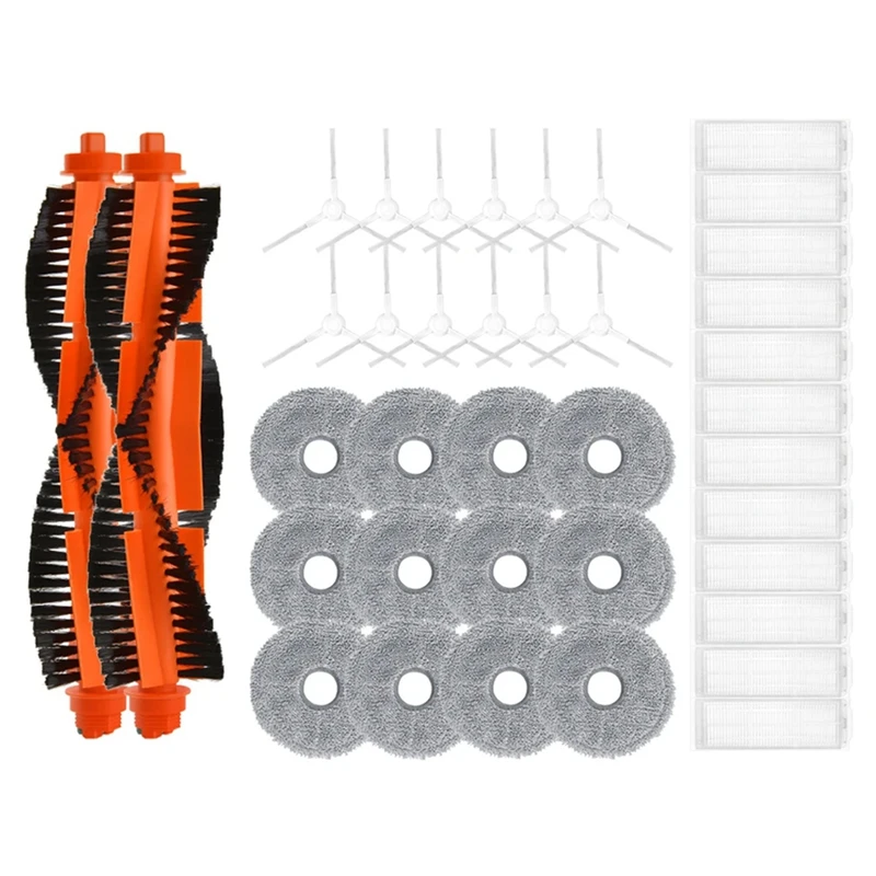 หุ่นยนต์ดูดฝุ่นสำหรับ Xiaomi X20 / Xiaomi Mijia หุ่นยนต์ทำความสะอาดตัวเอง2/C101แปรงด้านข้างหลักแผ่นกรอง HEPA