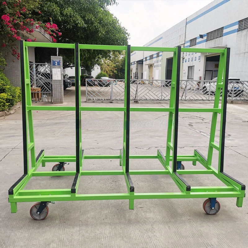 Stone slab 6600lb loading transfer cart A frame IG glass handing trolley for factory