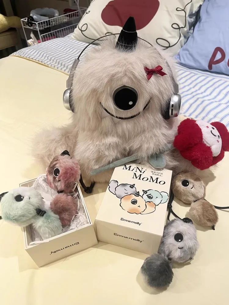 Emma Molly Momo gros oeil parfum elfe Mini peluche poupée voiture désodorisant sac charme décoration de la maison ornement multi scène cadeau