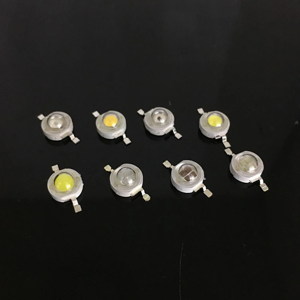 Super Bright LED Lamp Beads, luz noturna para lanterna, palco, quintal bulbo, acessórios de iluminação, 1W, 10pcs, conjunto