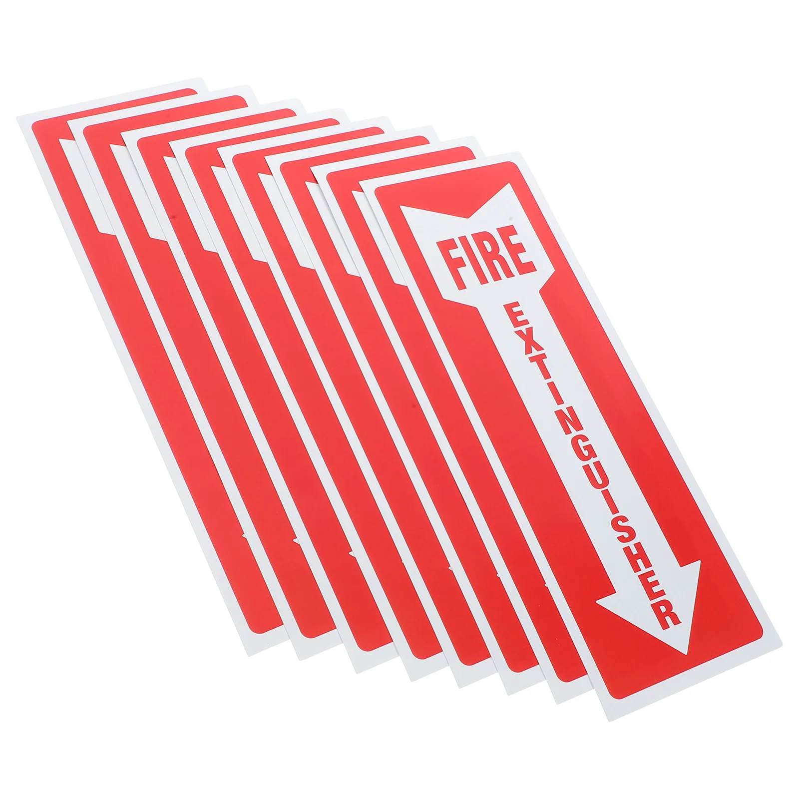 

8 Pcs Fire Extinguisher Sticker Labels Stickers Sign Decal Self Adhesive Logo Office