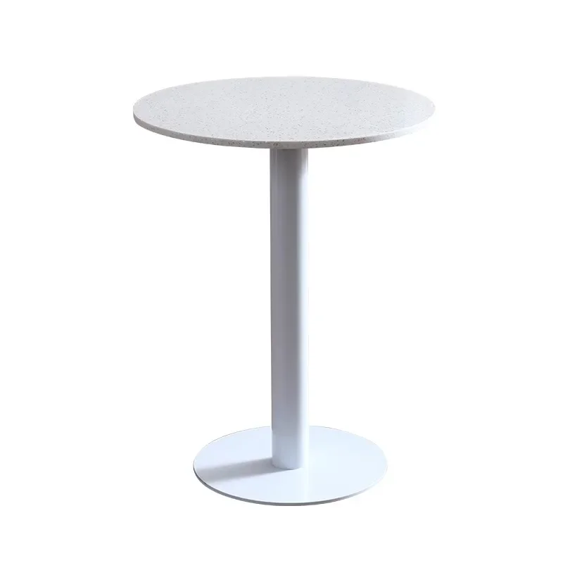 

Cafe round table sugar water dessert milk tea shop leisure outdoor negotiation table and chair combination terrazzo table