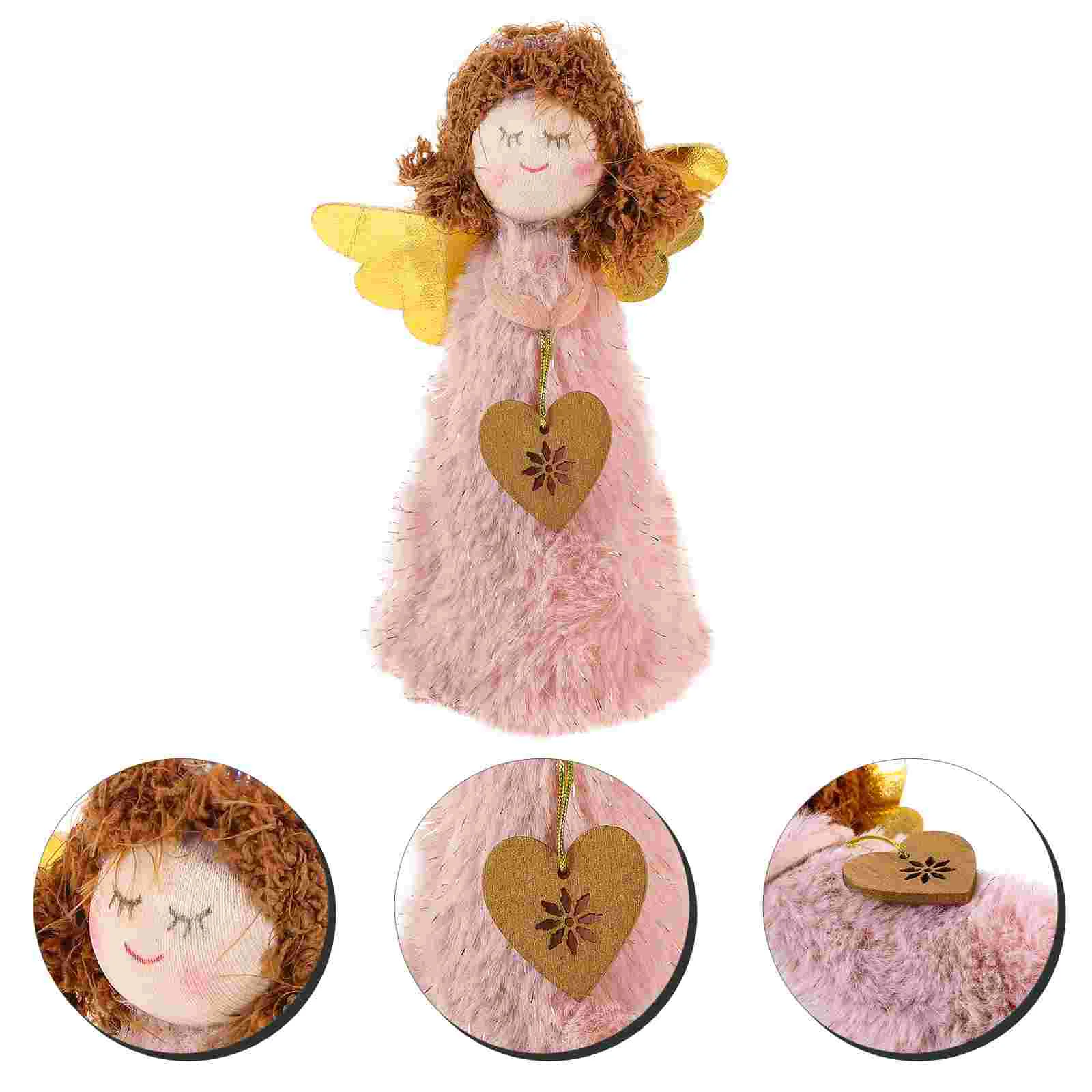 

Xmas Tree Topper Ornament Christmas Decorations Angel Desktop Hanging Party Supplies