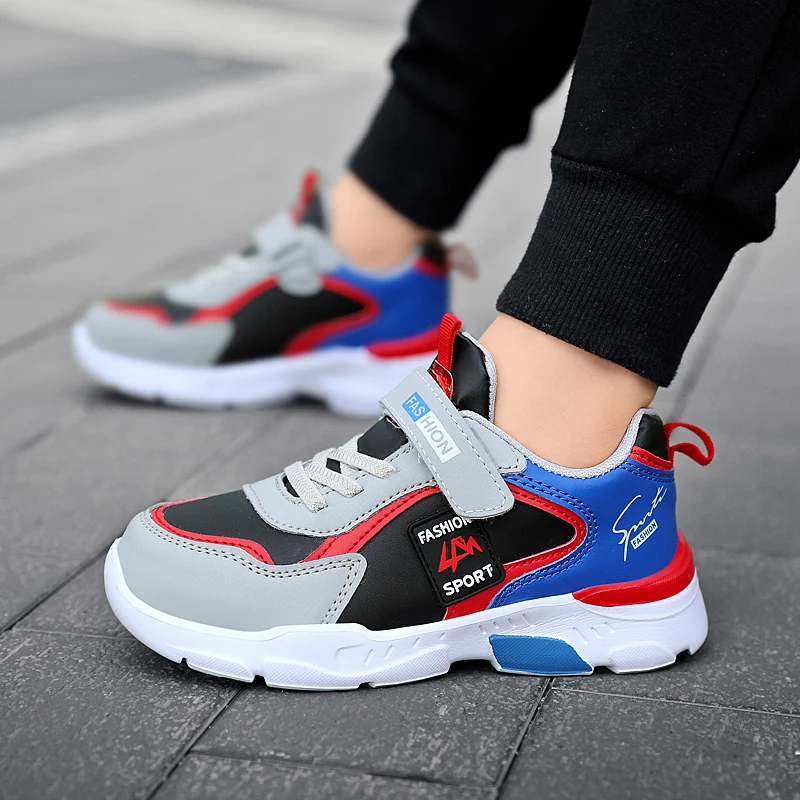 Vier Jahreszeiten Kinder Turnschuhe Leichte rutschfeste Sportschuhe Outdoor Bequeme 5-16 Jahre alte Kinder Jungen Walking Laufschuh – Detail 10