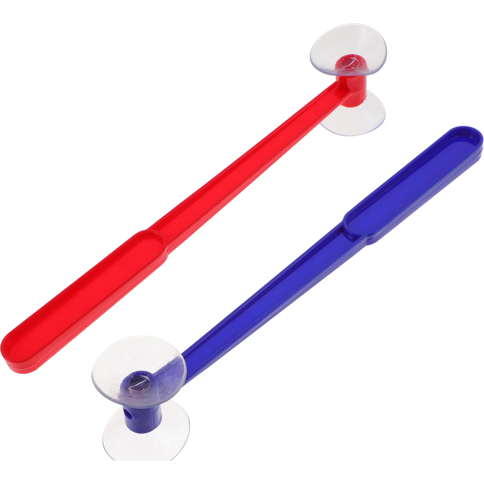 2 Pcs Suction Cup Hammer Kids Disc Cheering Plaything Plastic Punishing Child