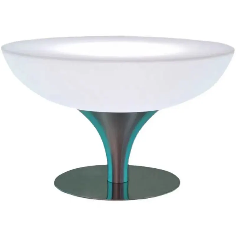 

Modern LED Round Bar Tables Plastic Hookah Cocktail Tables for Home Outdoor Hotels Restaurants KTVs Gardens Living Rooms