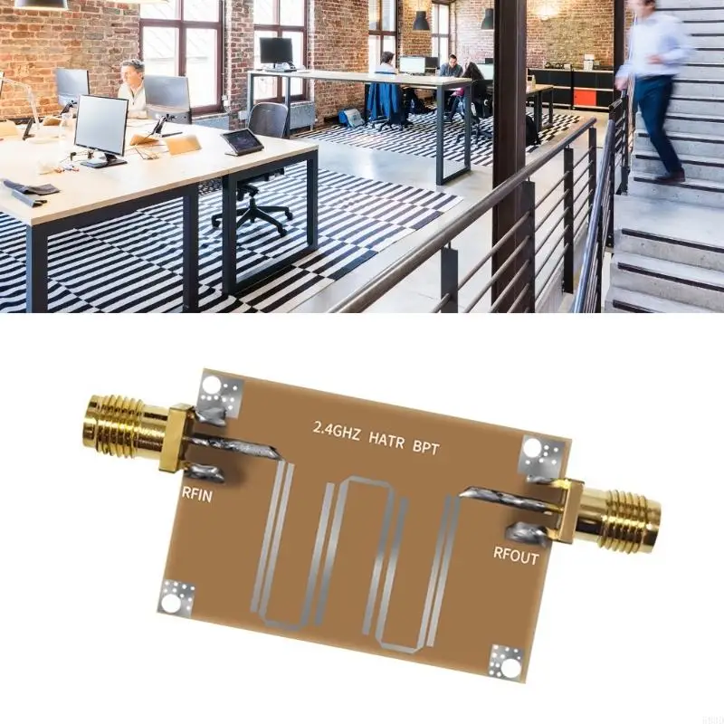 583D Practical 2.4GHZ Microstrip Bandpass Filter Module for Improved Transmission for TV Antenna Replace Filters