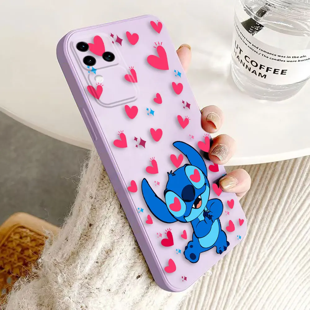 Happy Disney Stitch Engel Abdeckung Telefon Fall für vivo v30 v30e v29 v29e v27 v27e v25 v23 v23e v21 v21e v20 se v17 v15 Fall Funda