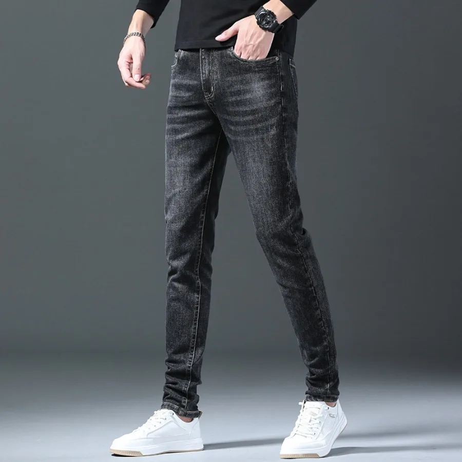2024 New Style Men's Slim Fit Stretch Jeans Classic Fashion Pencil Pants Casual Denim Pants High Quality Jeans Trouser for Men