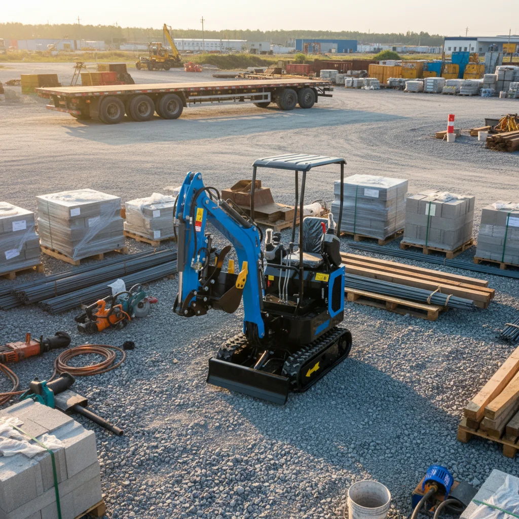 حفار هيدروليكي مجنزف مخصص 3 طن حفارة صغيرة - معدات بناء زراعية متينة