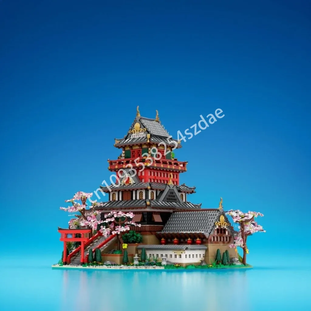 6618 stücke MOC Samurai Schloss 4 Bausteine Kreative Bau Modell DIY Montieren kreative idee Weihnachten spielzeug Geschenk