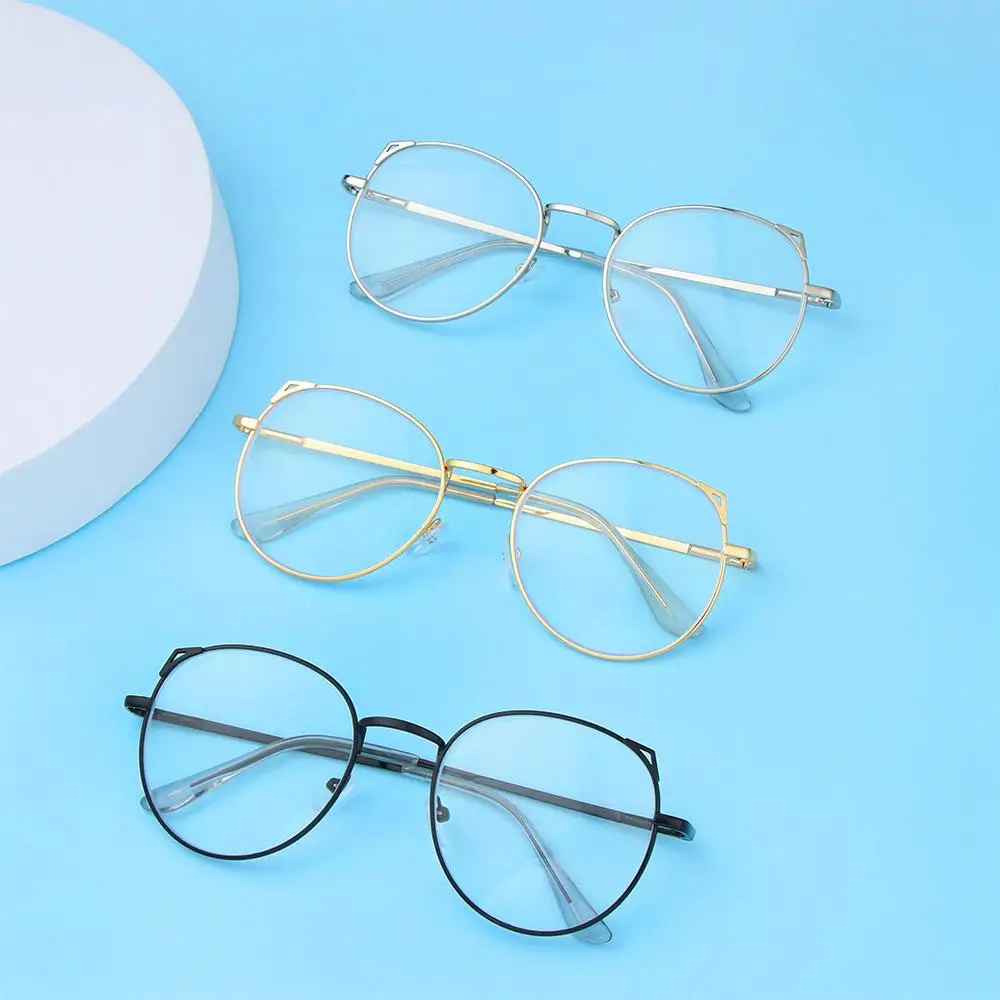 Cute Cat Ears Myopia Glasses Women Ultra Light Metal Frame Eye Protection Eyeglasses Computer Goggles Myopia Glasses -50~-600