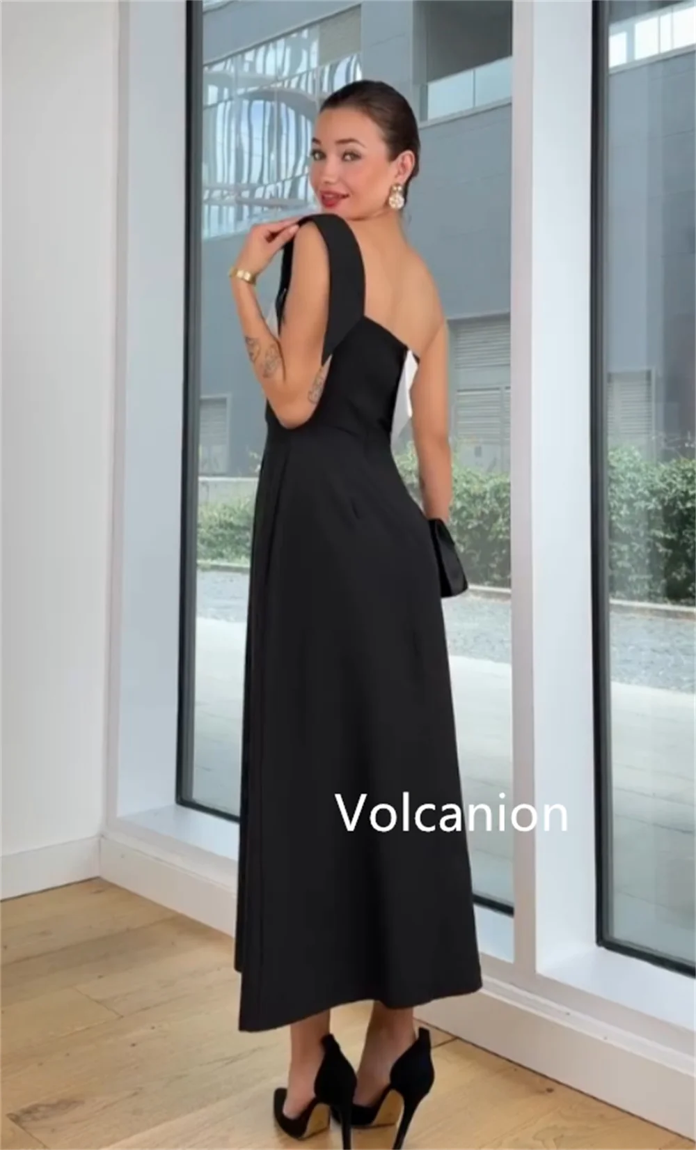 Jersey personalizado linha a vestidos midi de um ombro sob medida ocasião festa noite clássico tamanhos simples disponíveis