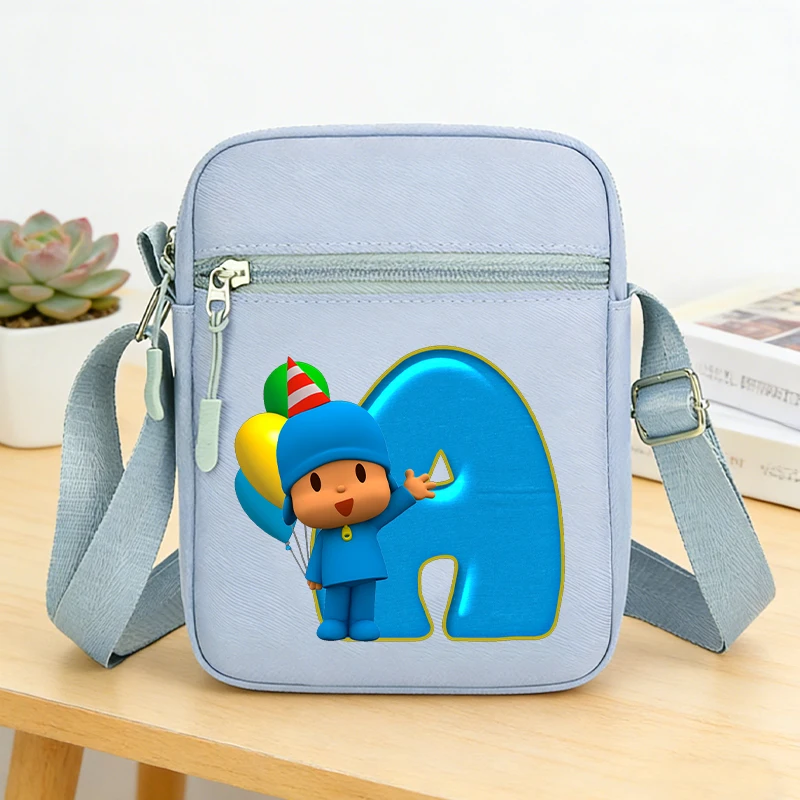 Shoulder Bag for Men Women Cute Letter A-Z Crossbody Bags Student Outdoor Sports Travel Phone Pouch Boys Birthday Gift Hot Sales