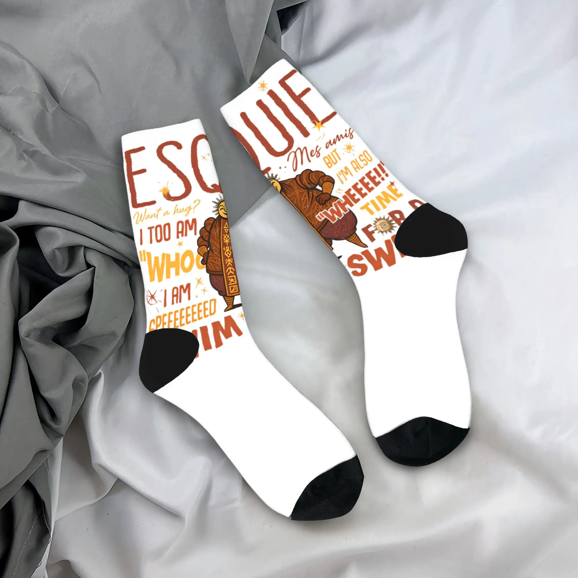 Clair Obscur Expedition 33 Stockings Men Gamer Socks Comfortable Kawaii Socks Autumn Running Anti Slip Graphic Socks