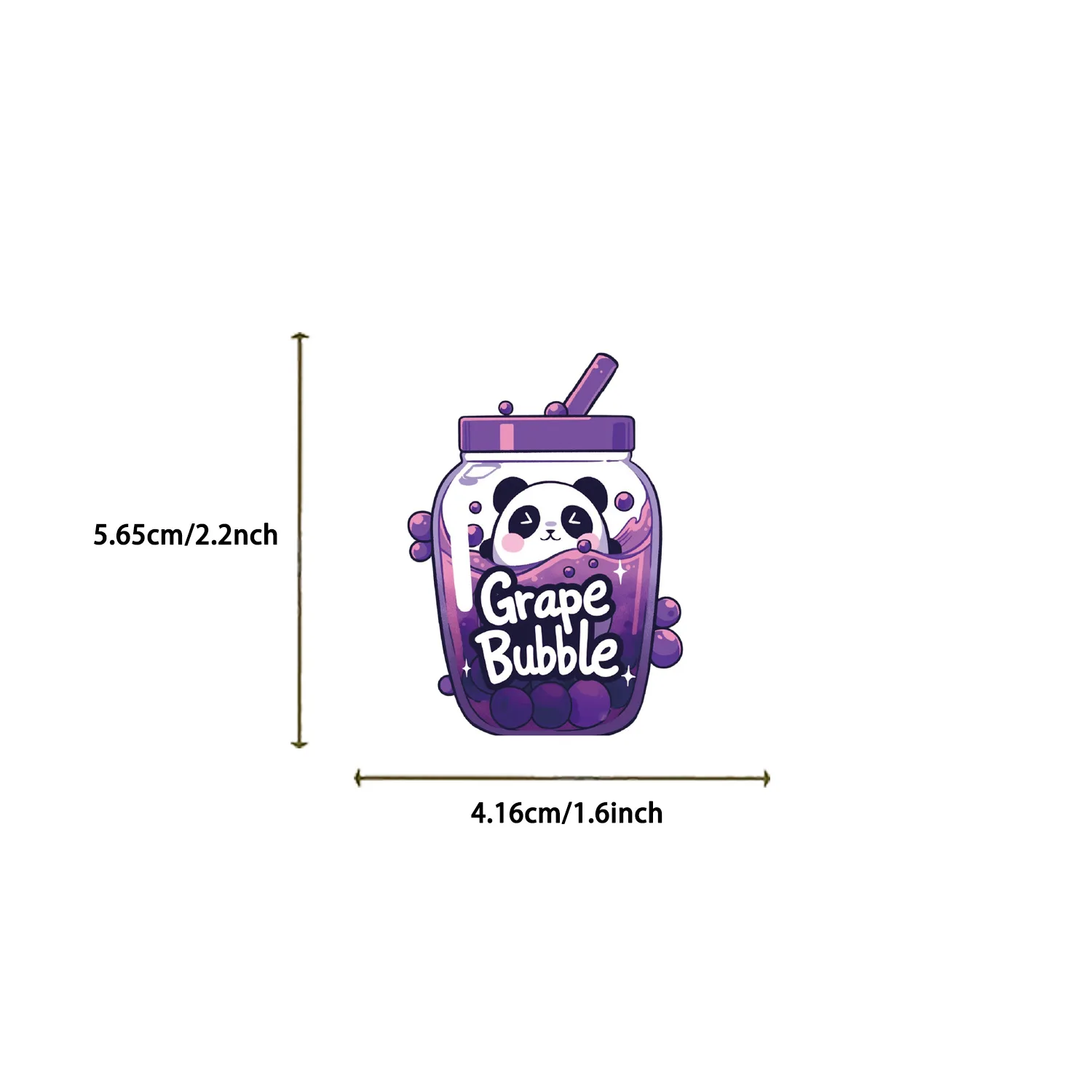 50/100PCS Transparent Color Bottle Sticker Pack Waterproof Transparent PET Hand Account Decorative Guitar Notebook