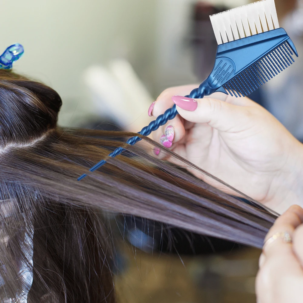 Friseur-Haarfärbepinsel mit Doppelkopf, Rutschfester Farbcreme-Pinsel, Haarfärbepinsel, Haarfärbemittel-Applikator, Staubpinsel-Werkzeug – Detail 5