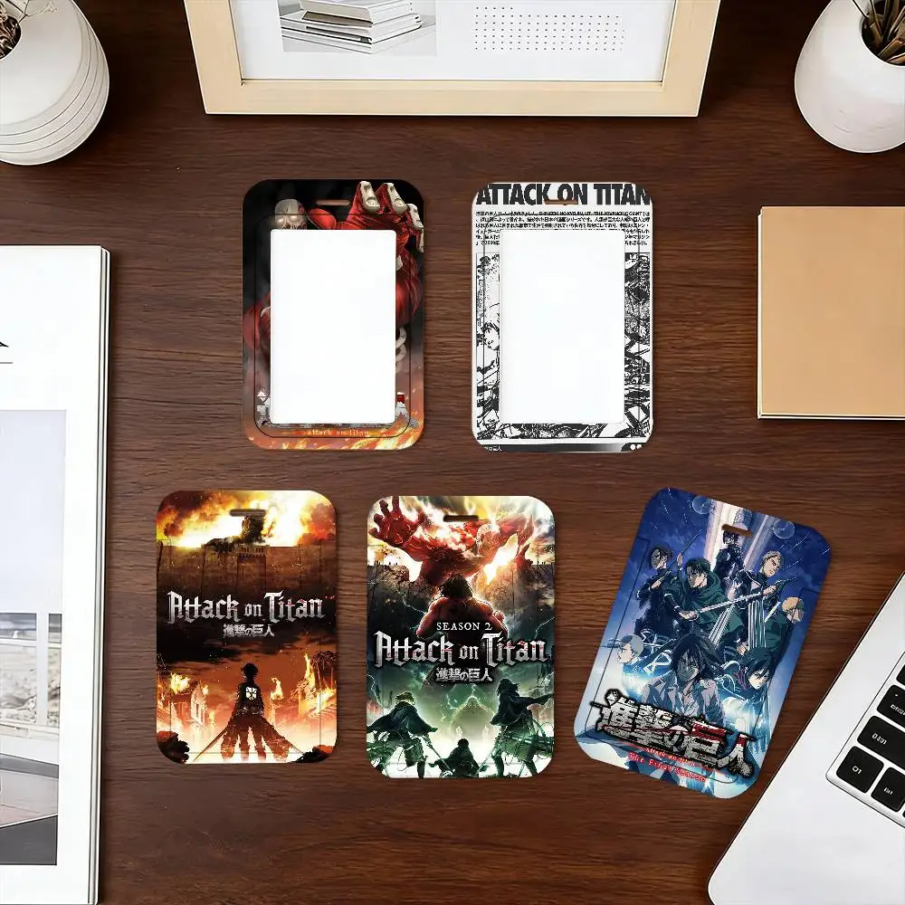 Anime A-Attack On Titans Lanyard Card Holders Student ID Card Holders Neckband Card Holders Access Control Accessories Gifts